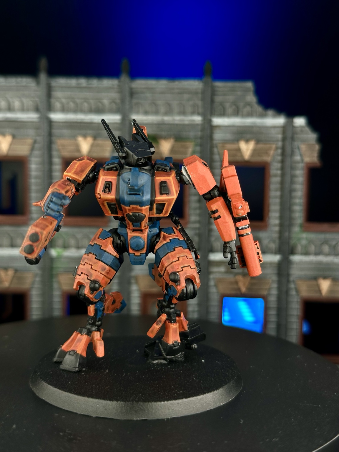 Bemaltes Sci-Fi-Modell